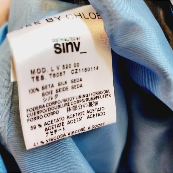 SEE BY CHLOE PALM PRINT BLUE SIZE US 2 - Picture 7 of 9